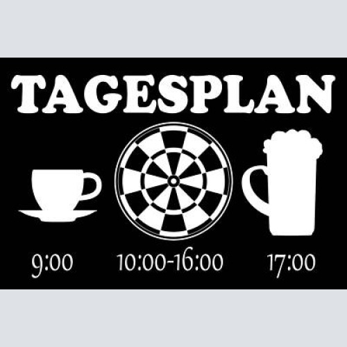 Nostalgie schild tagesplan kaffee spiel bier 12x18 / 20x30 / 30x40 blech od.holz