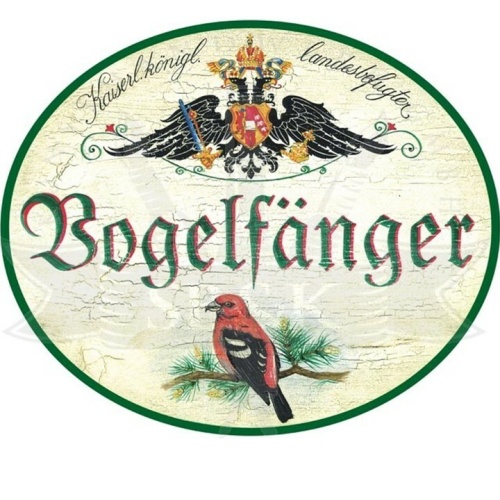 KuK Nostalgie Holzschild "Vogelfänger"