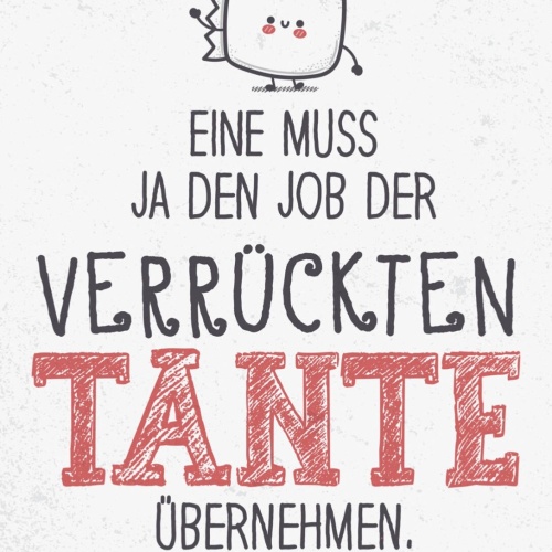 Schild Eine Muss Job Verrückte Tante Übernehmen 12x18 20x30 30x40 Blech/Holz LP