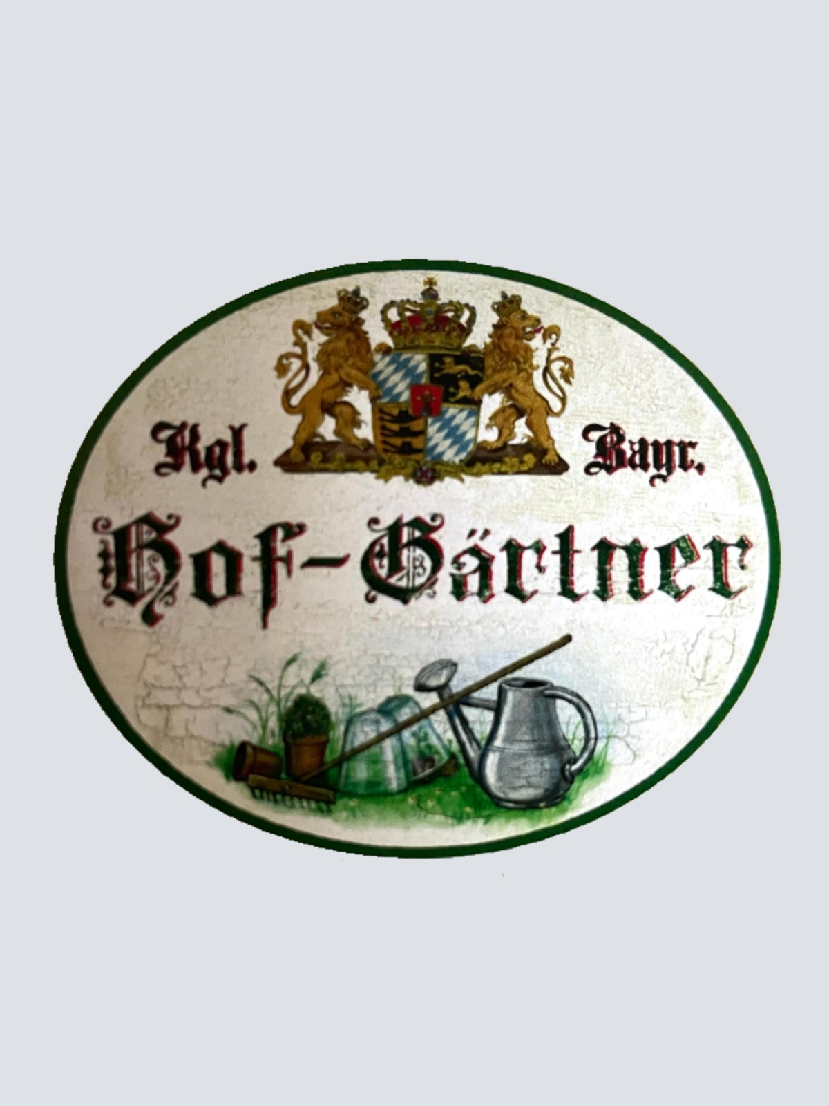Nostalgie Holzschild Bayern Königlich Bayerischer Hof-Gärtner Garten Schild