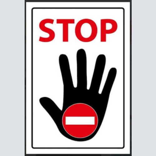 Nostalgie schild hinweis verbot gefahr stop 12x18/20x30/30x40 blech od. holz