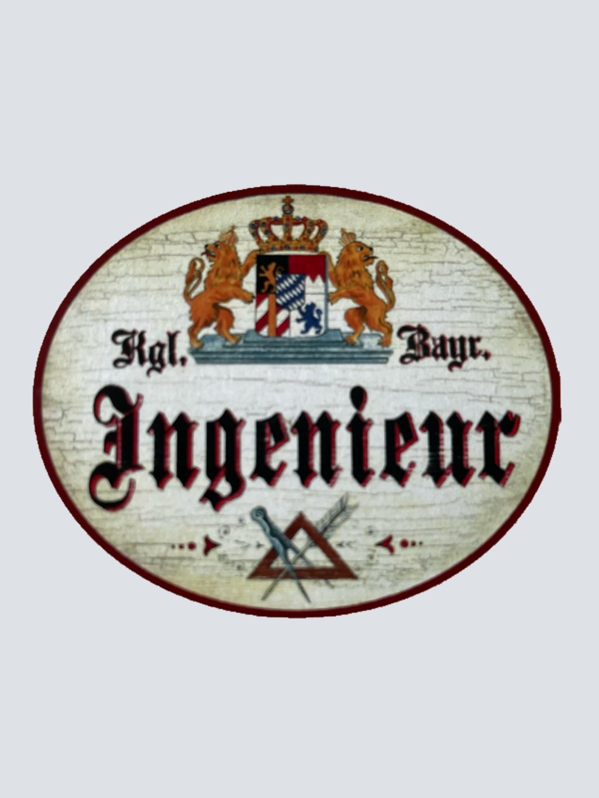 Nostalgie Holzschild Bayern Königlich Bayerischer Ingenieur Schild