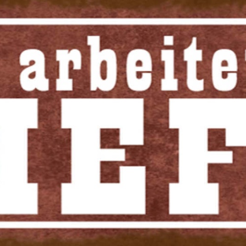 Schild Hier Arbeitet Der Chef Noch Selbst Selbstständig 27x10 Blech od.Holz