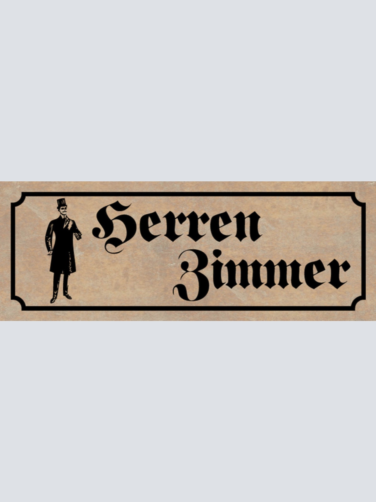 Schild Herren Zimmer Man Cave Hobby Raum Freizeit Männer 27x10 Blech od.Holz