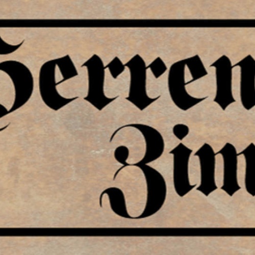 Schild Herren Zimmer Man Cave Hobby Raum Freizeit Männer 27x10 Blech od.Holz