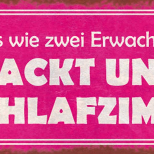 Schild Lass Uns Das Wie 2 Erwachsene Klären Nackt & Im Schlafzimmer 27x10