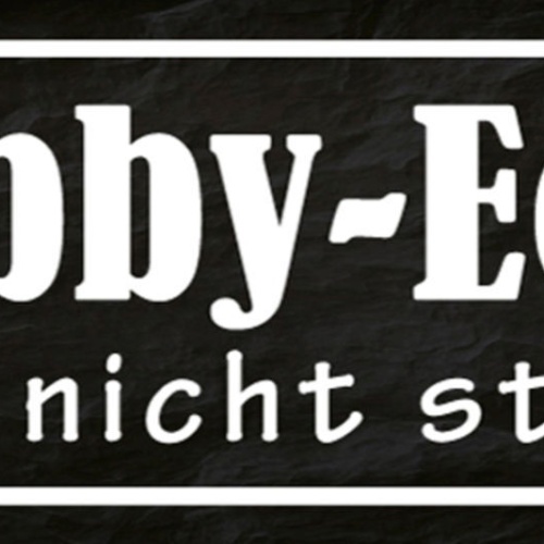 Schild Hobby Ecke Bitte Nicht Stören Freizeit Handarbeit 27x10 Blech od.Holz