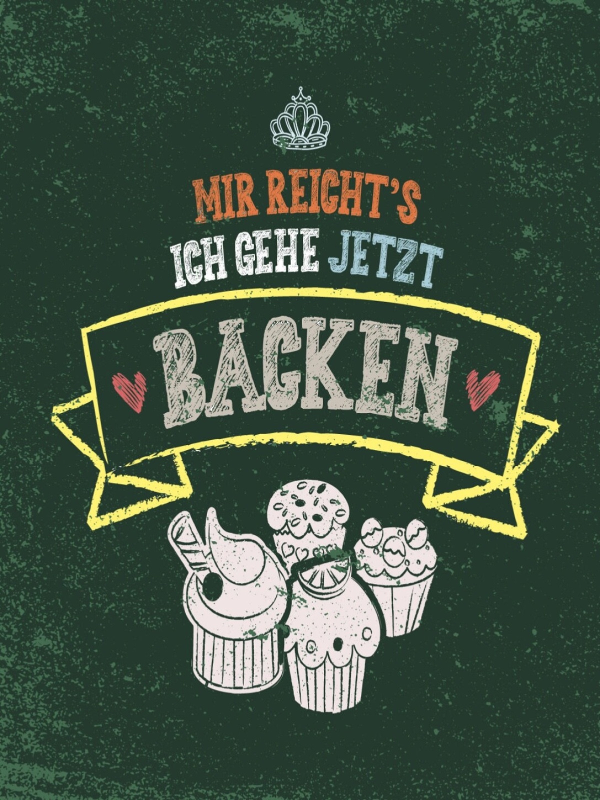 Schild Mir Reicht's Ich Gehe Jetzt Backen 12x18 20x30 30x40 Blech/Holz LP