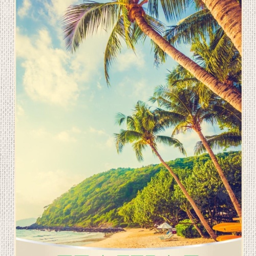 Schild Hawai USA Hawaii Palme Strand Meer Insel 12x18 20x30 30x40 Blech/Holz