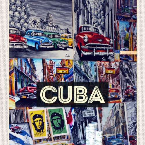 Schild Cuba Kuba Malereien Bilder Che Guevara 12x18 20x30 30x40 Blech od. Holz