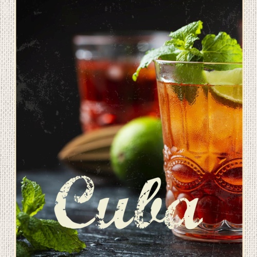 Schild Cuba Libre Alkohol Rum Bar Kuba 12x18 20x30 30x40 Blech od. Holz