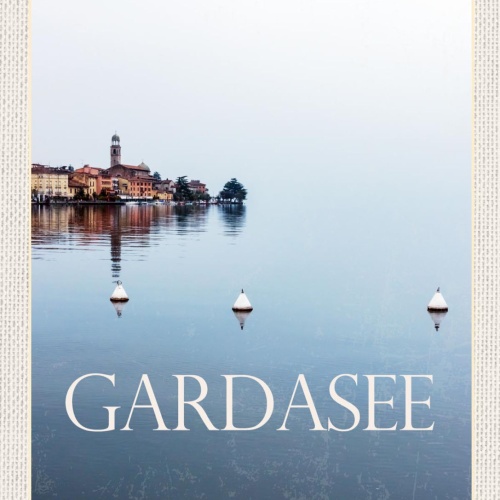 Schild Gardasee Italien Garda Ort See Ufer Boje 12x18 20x30 30x40 Blech od. Holz