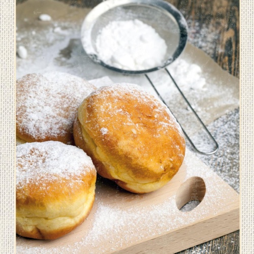 Schild Berlin Deutschland Berliner Krapfen Dessert 12x18 20x30 30x40 Blech/Holz