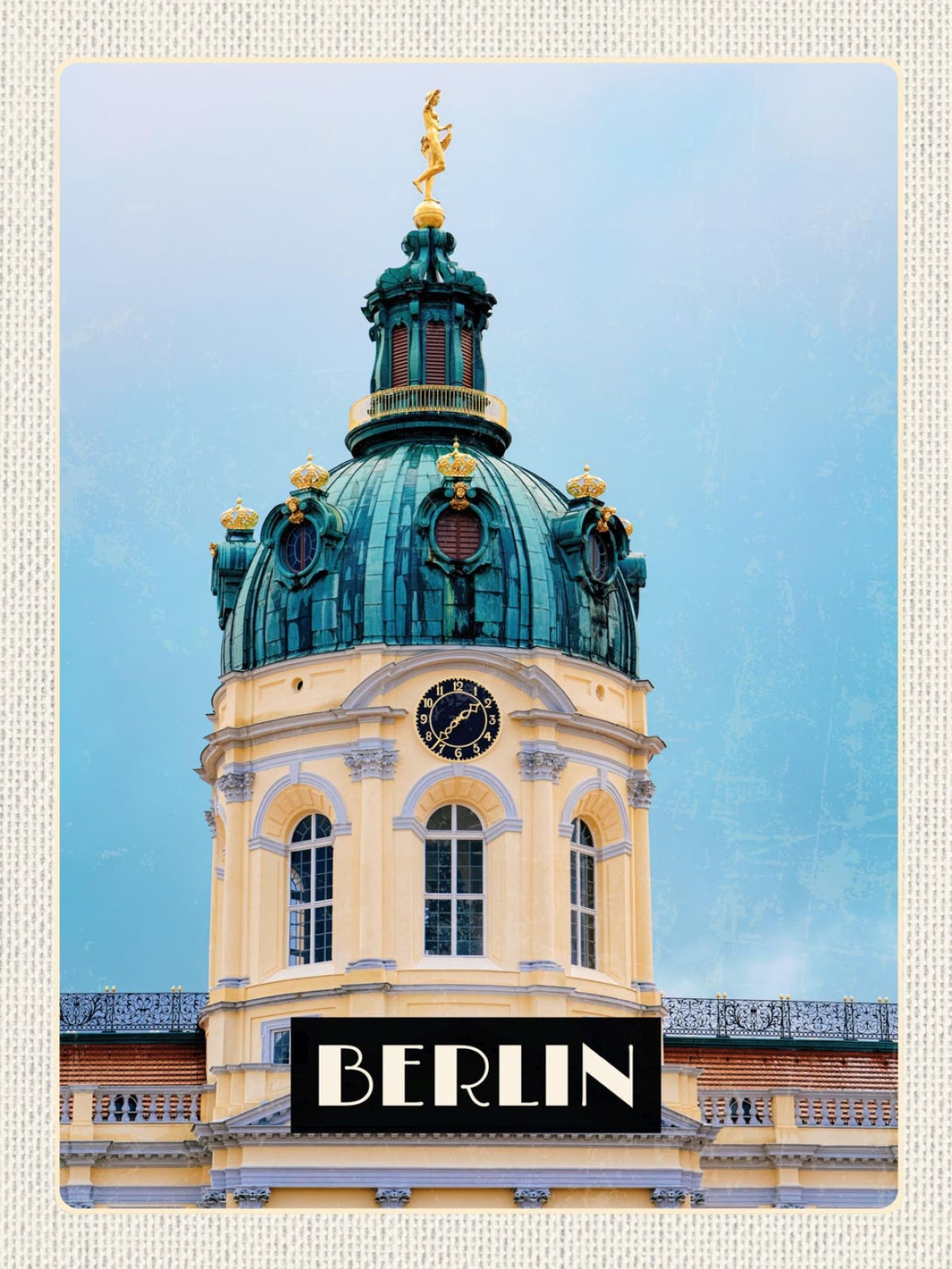 Schild Berlin Deutschland Schloss Charlottenburg 12x18 20x30 30x40 Blech/Holz