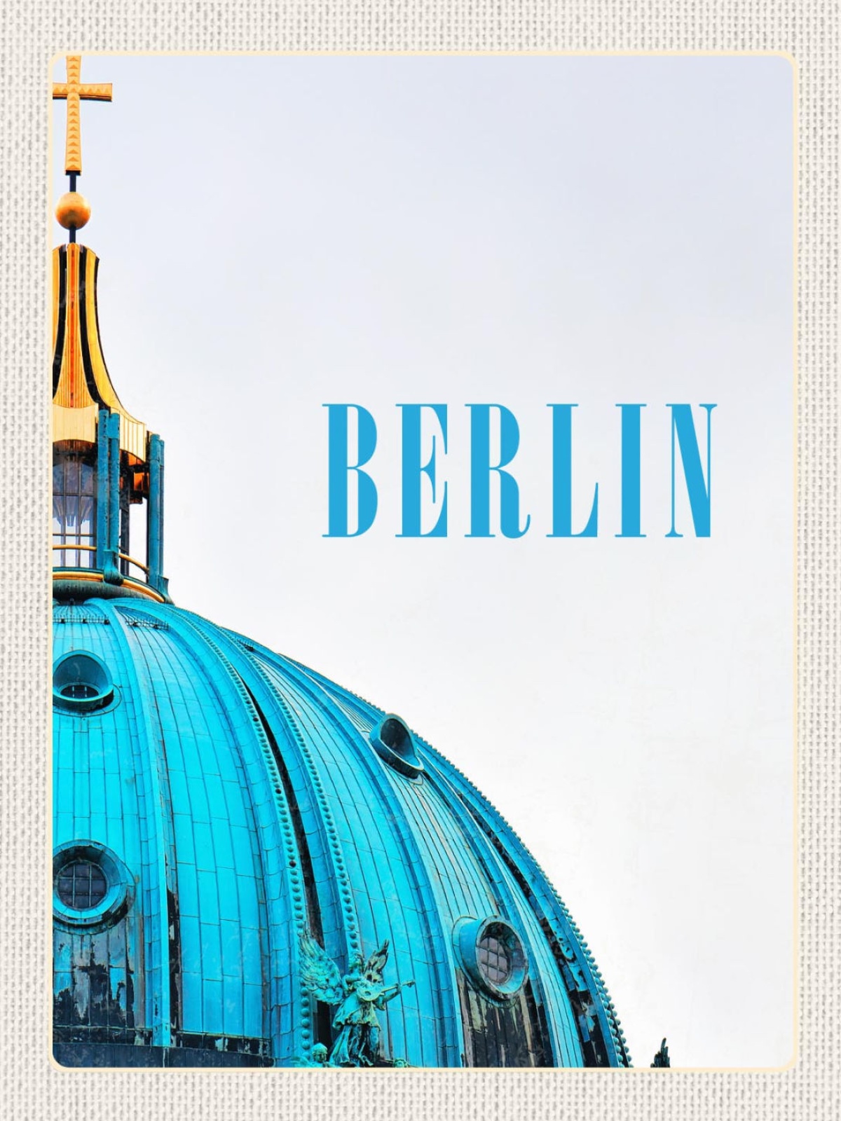 Schild Berlin Deutschland Berliner Dom 12x18 20x30 30x40 Blech od. Holz