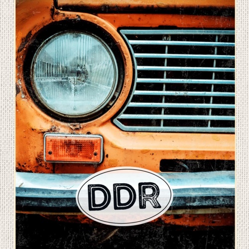 Schild DDR Trabi Trabant Auto Ost Deutschland 12x18 20x30 30x40 Blech/Holz
