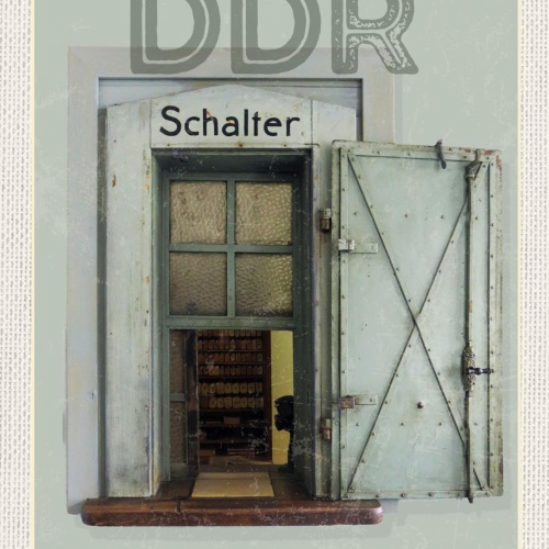 Schild DDR Bahnhof Schalter Zug Ost Deutschland 12x18 20x30 30x40 Blech/Holz