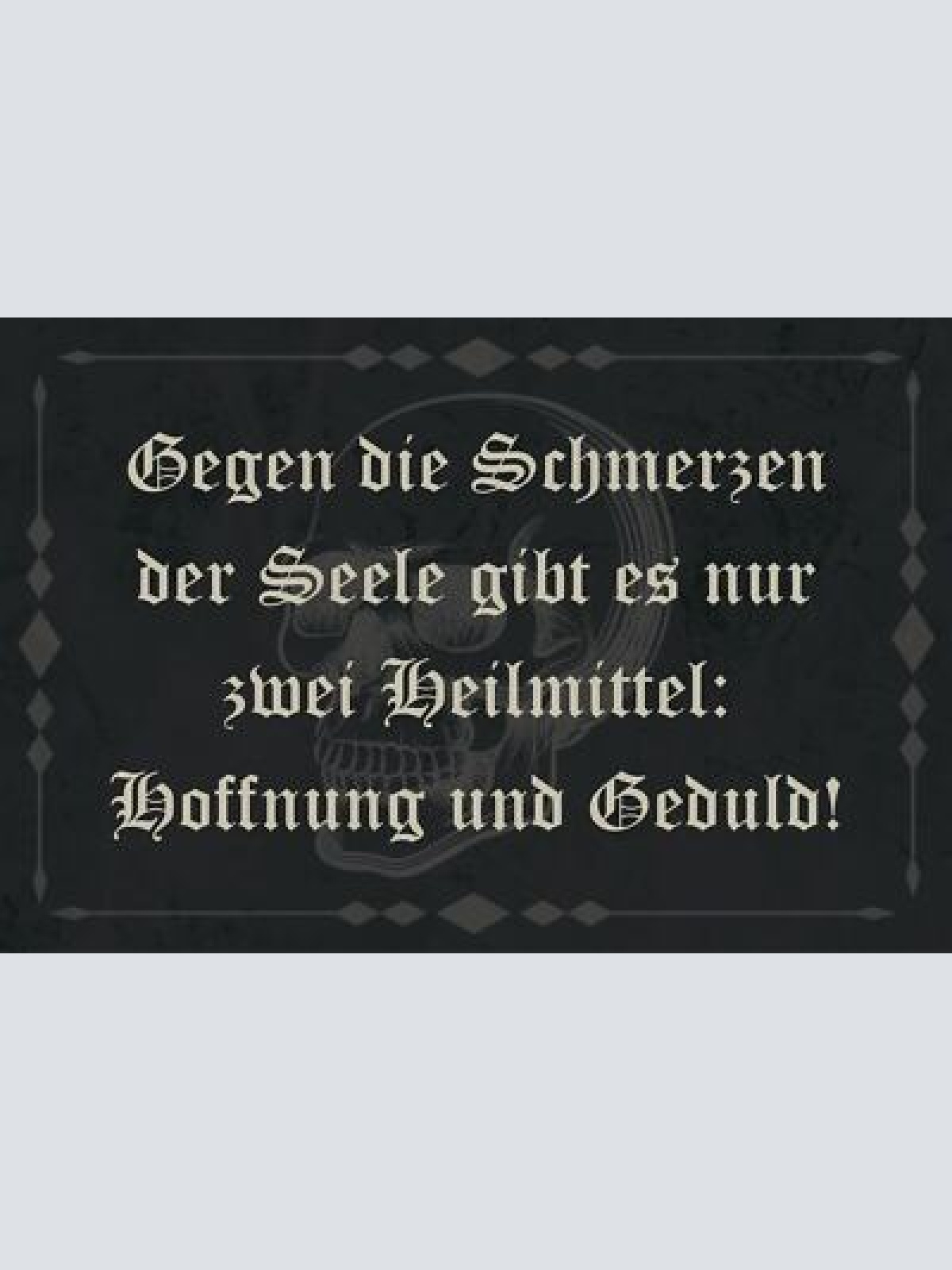 Nostalgie schild seele hoffnung & geduld 12x18 / 20x30 / 30x40 blech od. holz