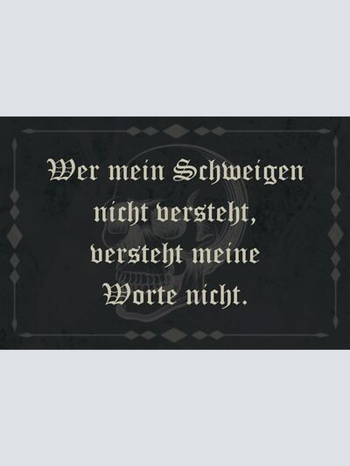Nostalgie schild schweigen worte verstehen 12x18 / 20x30 / 30x40 blech od. holz