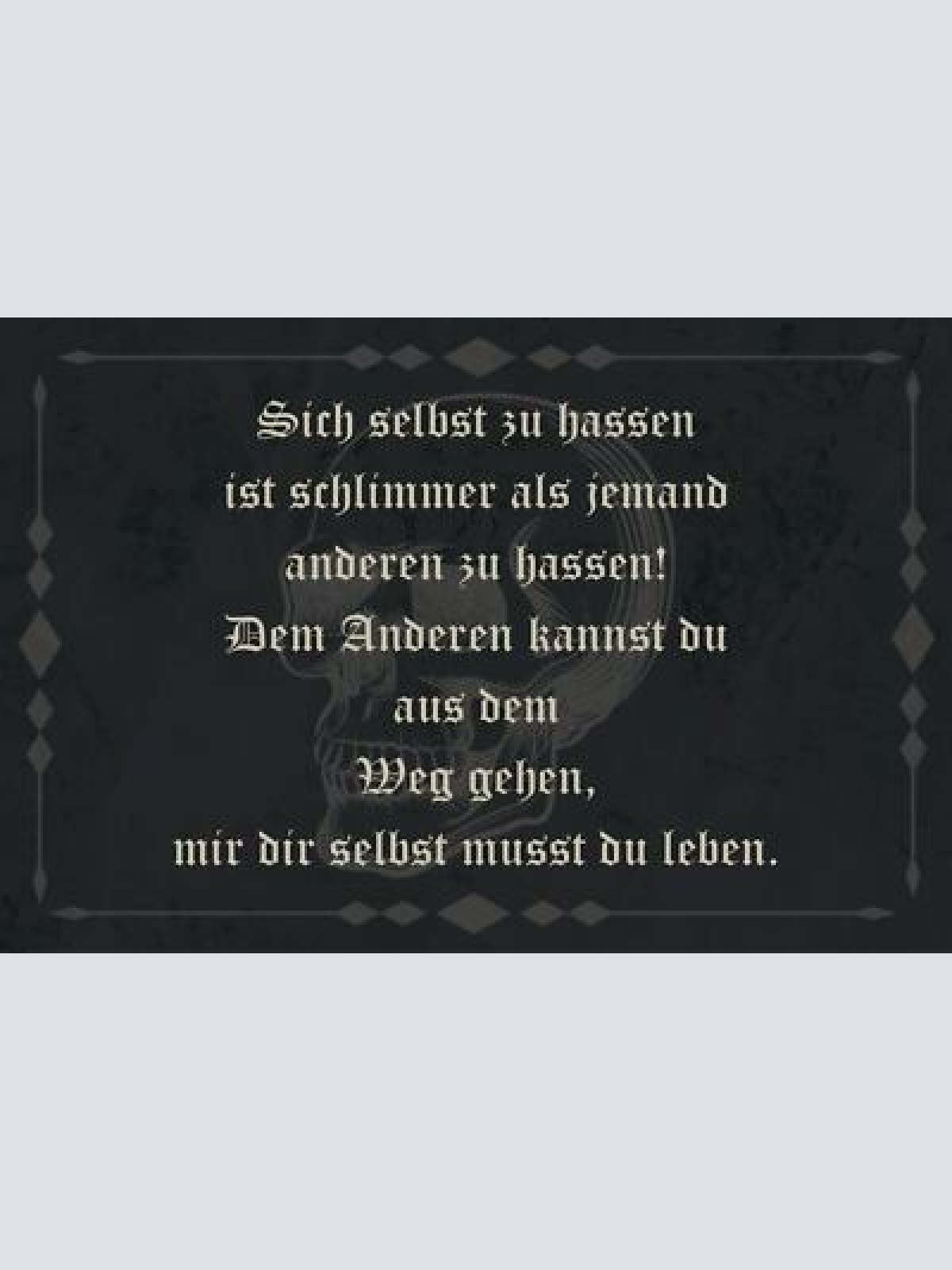 Nostalgie schild selbst hass andere leben 12x18 / 20x30 / 30x40 blech od. holz