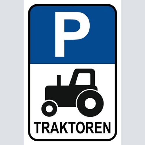 Schild parkplatz traktoren parken bauer 12x18 / 20x30 / 30x40 blech od. holz