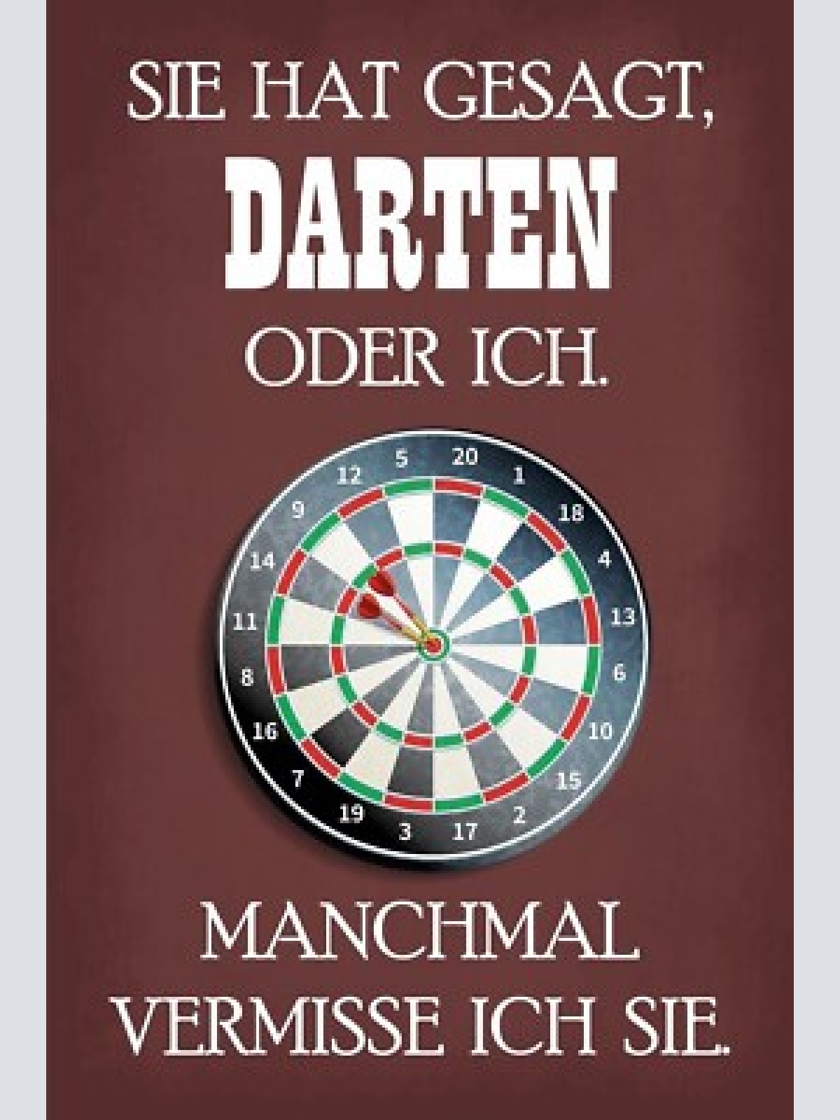Nostalgie schild darten frau darts scheibe 12x18 / 20x30 / 30x40 blech od. holz