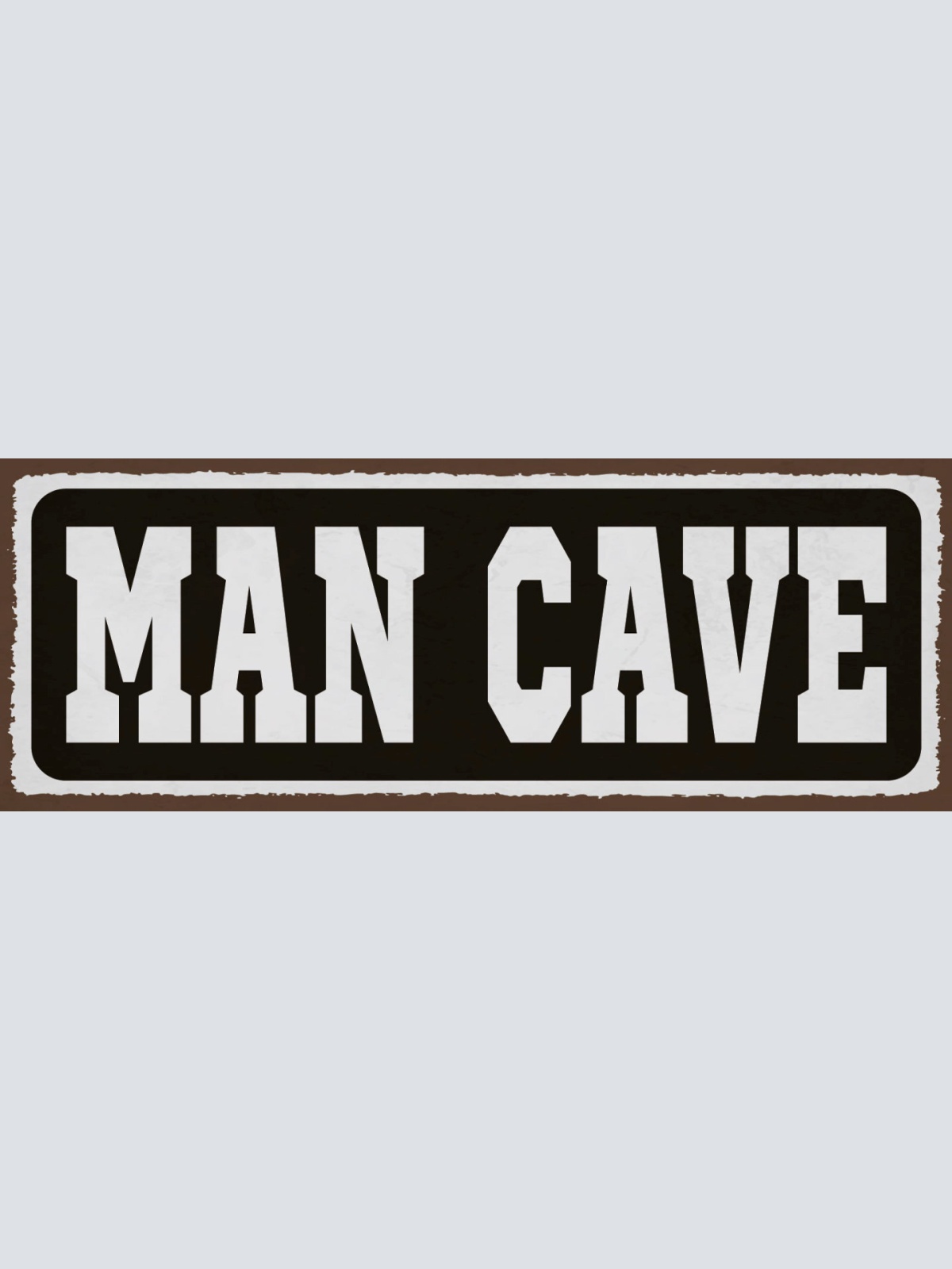 Schild Man Cave Männer Zufluchtsort Höhle Rückzugsort Zimmer 27x10 Blech od.Holz