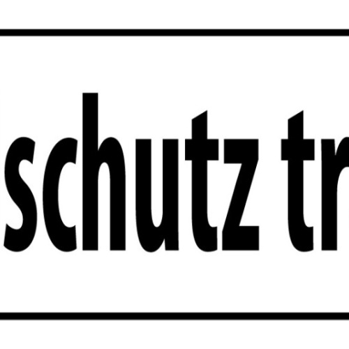 Schild Mund Schutz Tragen! Gesicht Nase 27x10 Blech od.Holz