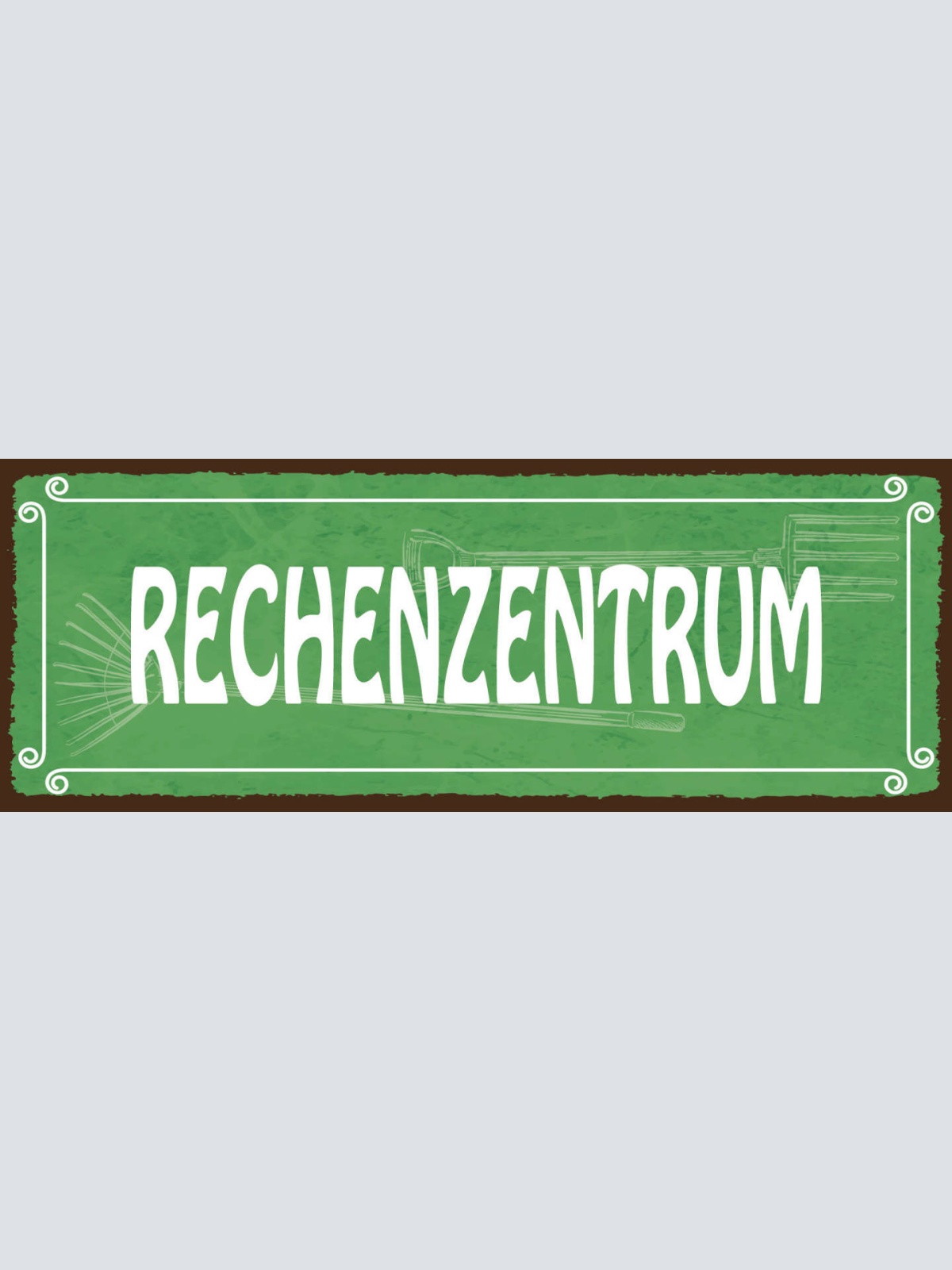 Schild Rechenzentrum Rechner Server PC Rechnen Datacenter 27x10 Blech od.Holz
