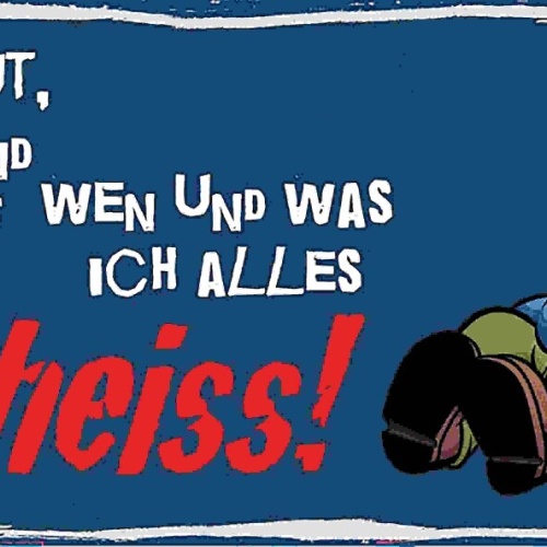 Schild Ach Wie Gut Das Niemand Weiß Auf Wen & Was Ich Alles Scheiss Zwerg 27x10
