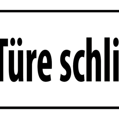 Schild Bitte Türe Schließen Tür Geschäft Büro Lokal Haus 27x10 Blech od.Holz