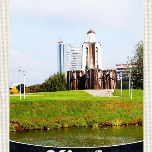 Schild Minsk Belarus Weißrussland Island Of Tears 12x18 20x30 30x40 Blech/Holz