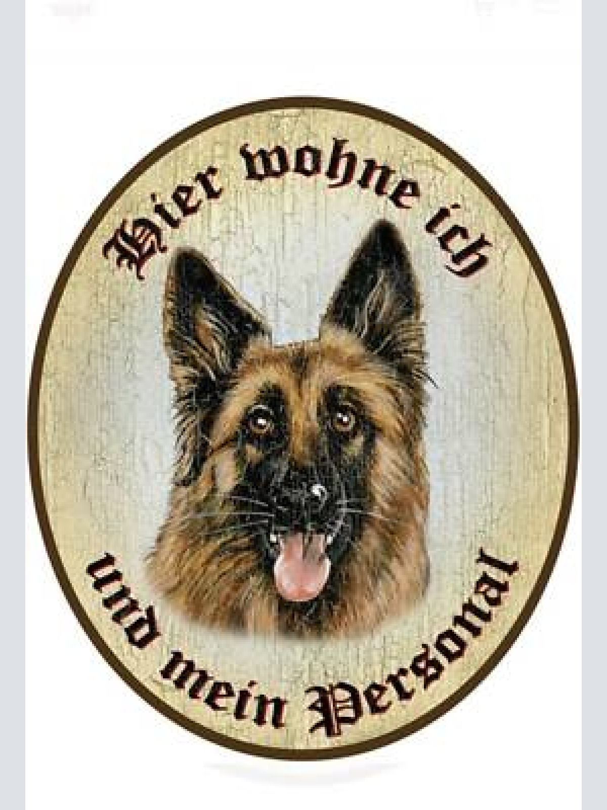 Kuk nostalgie türschild deutscher schäferhund hier wohne ich und mein personal
