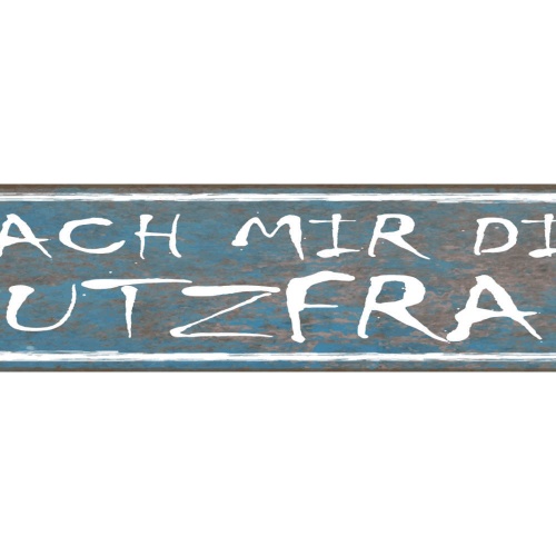 Schild Nach Mir Die Putzfrau Reinigen Putzen Unordnung 46 x 10 Blech od. Holz
