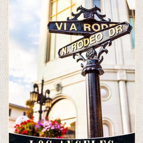 Schild Los Angeles USA Nevada Rodeo Dr. Straße 12x18 20x30 30x40 Blech/Holz