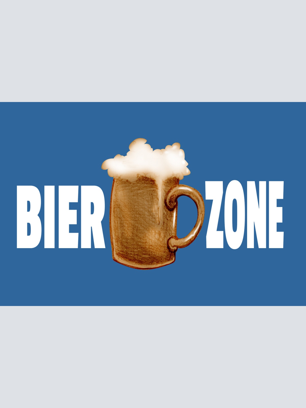 Schild Spruch Bier Zone Alkohol JW