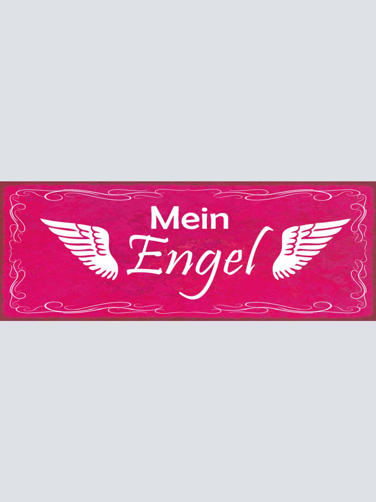 Schild Mein Engel Liebe Frau Freundin Ehe Paar Beziehung 27x10 Blech od.Holz