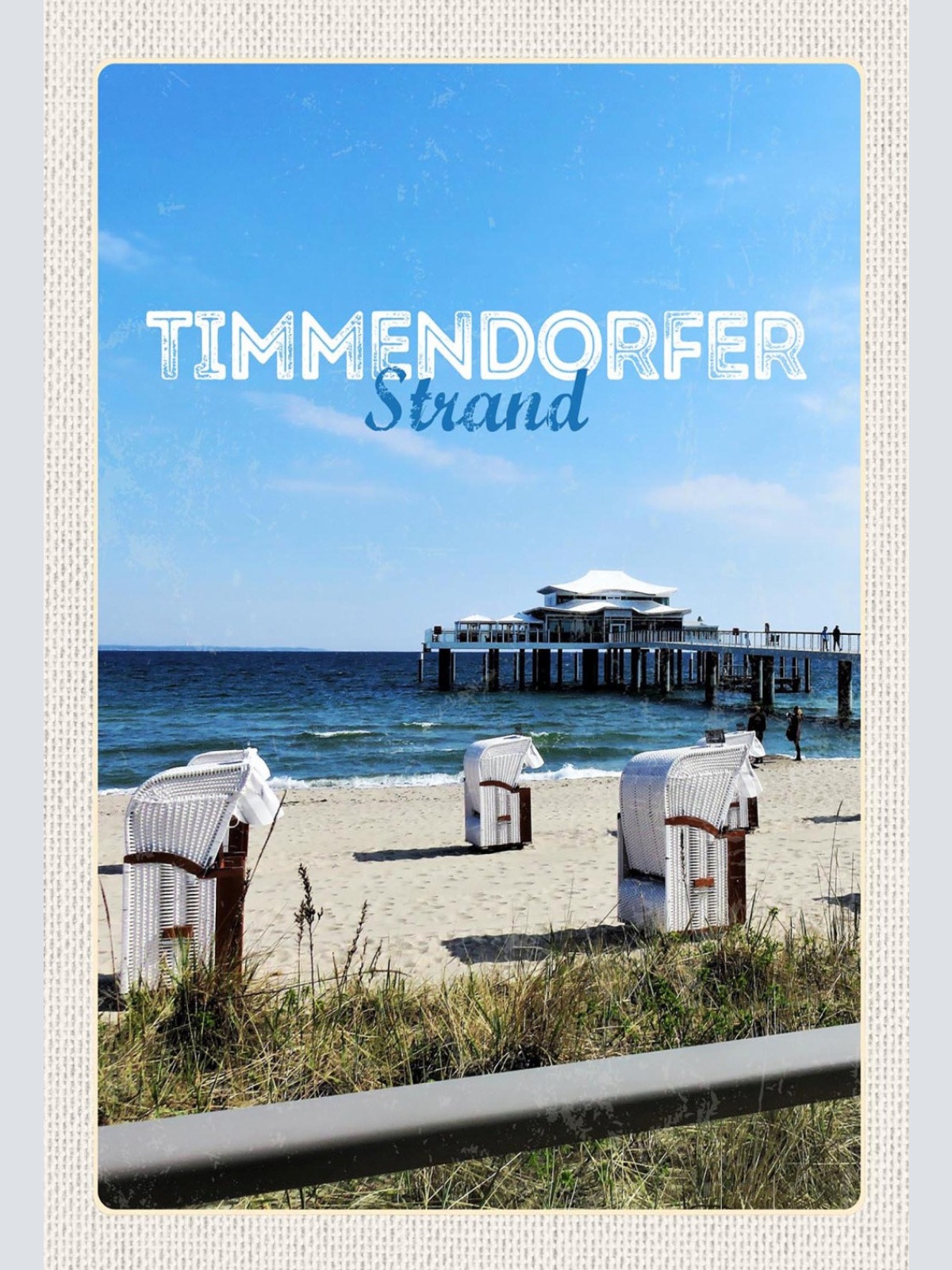 Schild Spruch Timmendorfer Strand Strandkörbe Strand Meer Strandhaus JW