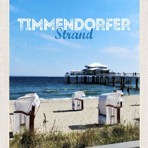 Schild Spruch Timmendorfer Strand Strandkörbe Strand Meer Strandhaus JW