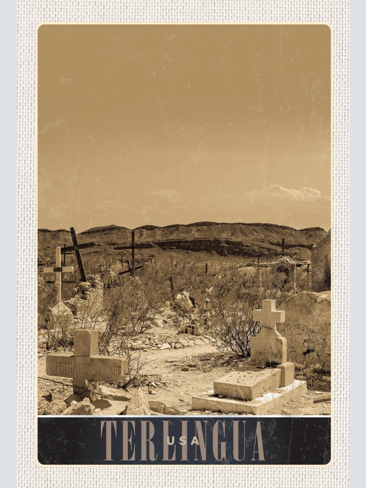 Schild Spruch Terlingua United States of America USA Friedhof JW