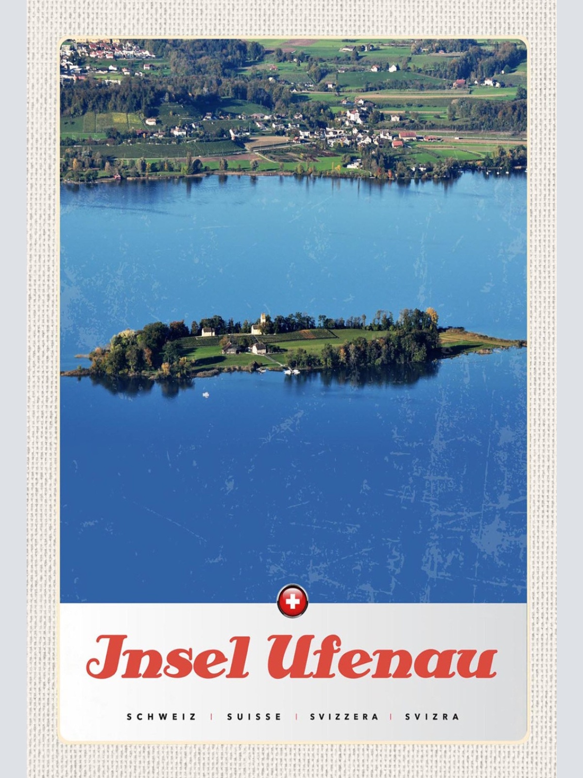 Schild Spruch Insel Ufenau Switzerland Schweiz Kirche See JW