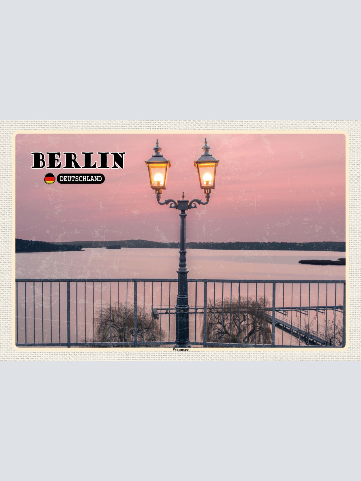 Schild Spruch Berlin Deutschland Wannsee JW