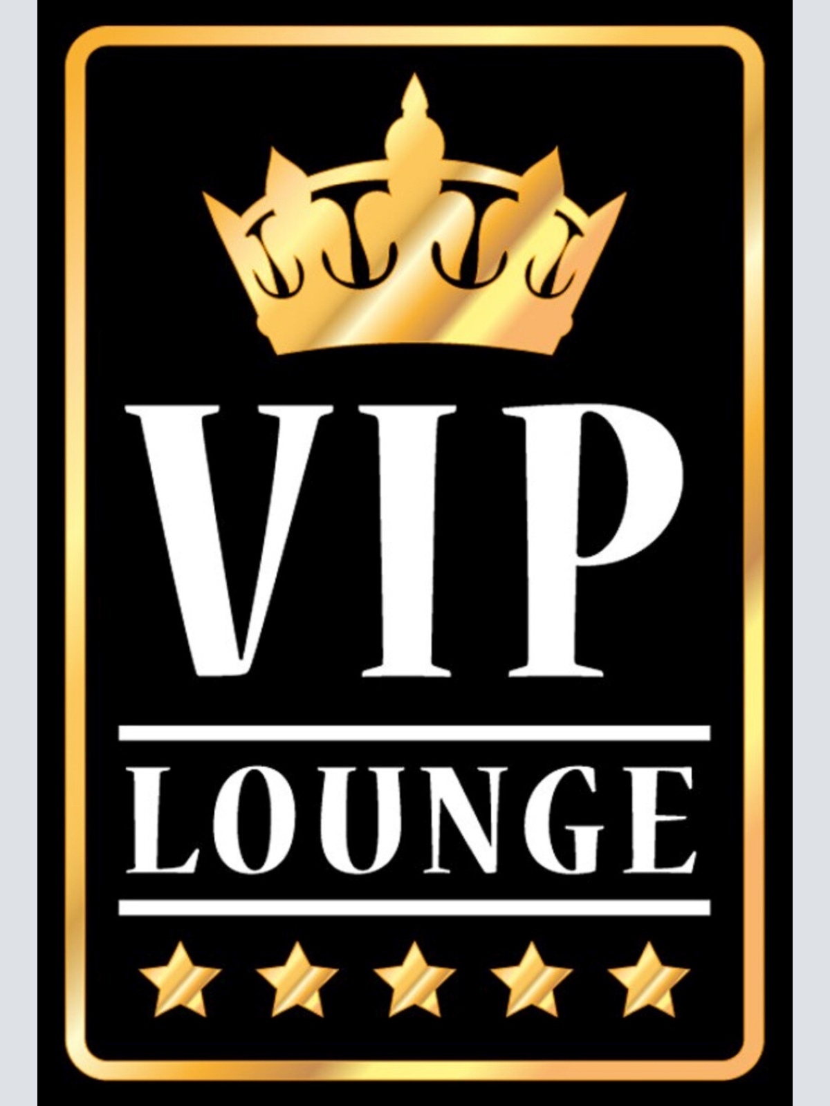 Schild Spruch VIP Lounge Krone Star Prominent 5 Sterne JW