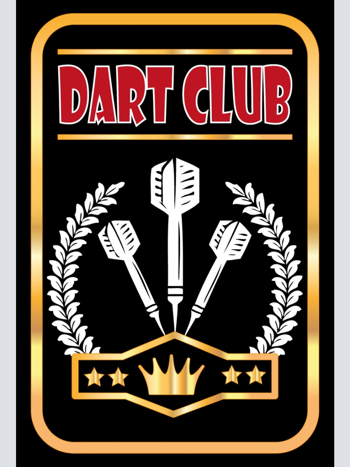 Schild Spruch Dart Club Sport JW