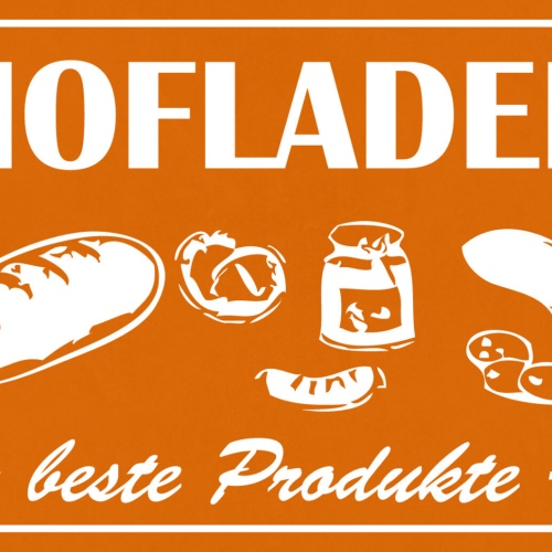 Schild Spruch Hofladen Beste Produkte Lebensmittel Essen Trinken Bauernhof JW