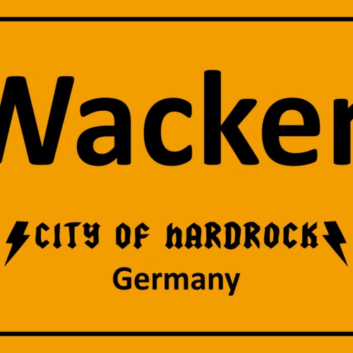 Schild Spruch Wacken City of Hardrock Germany Deutschland Musik Metal JW