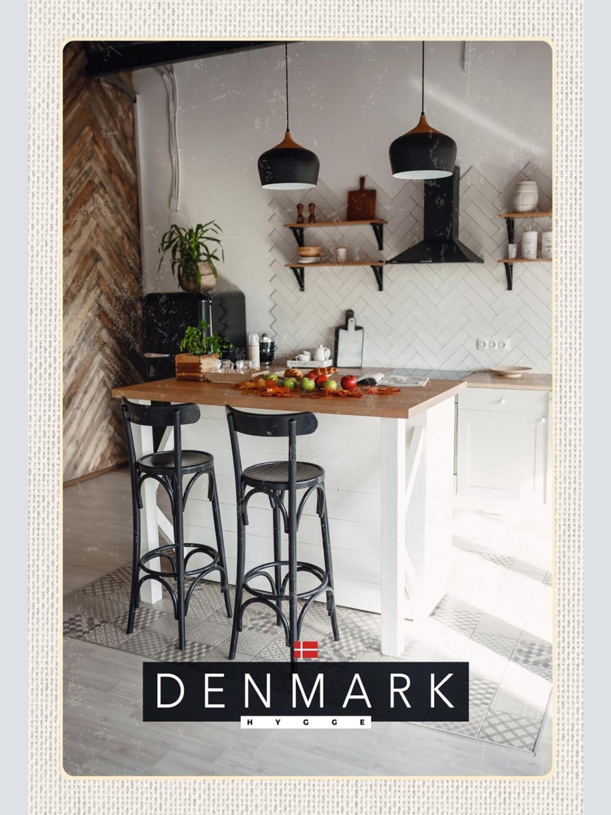 Schild Spruch Sylt Hygge Denmark Dänemark Küche JW