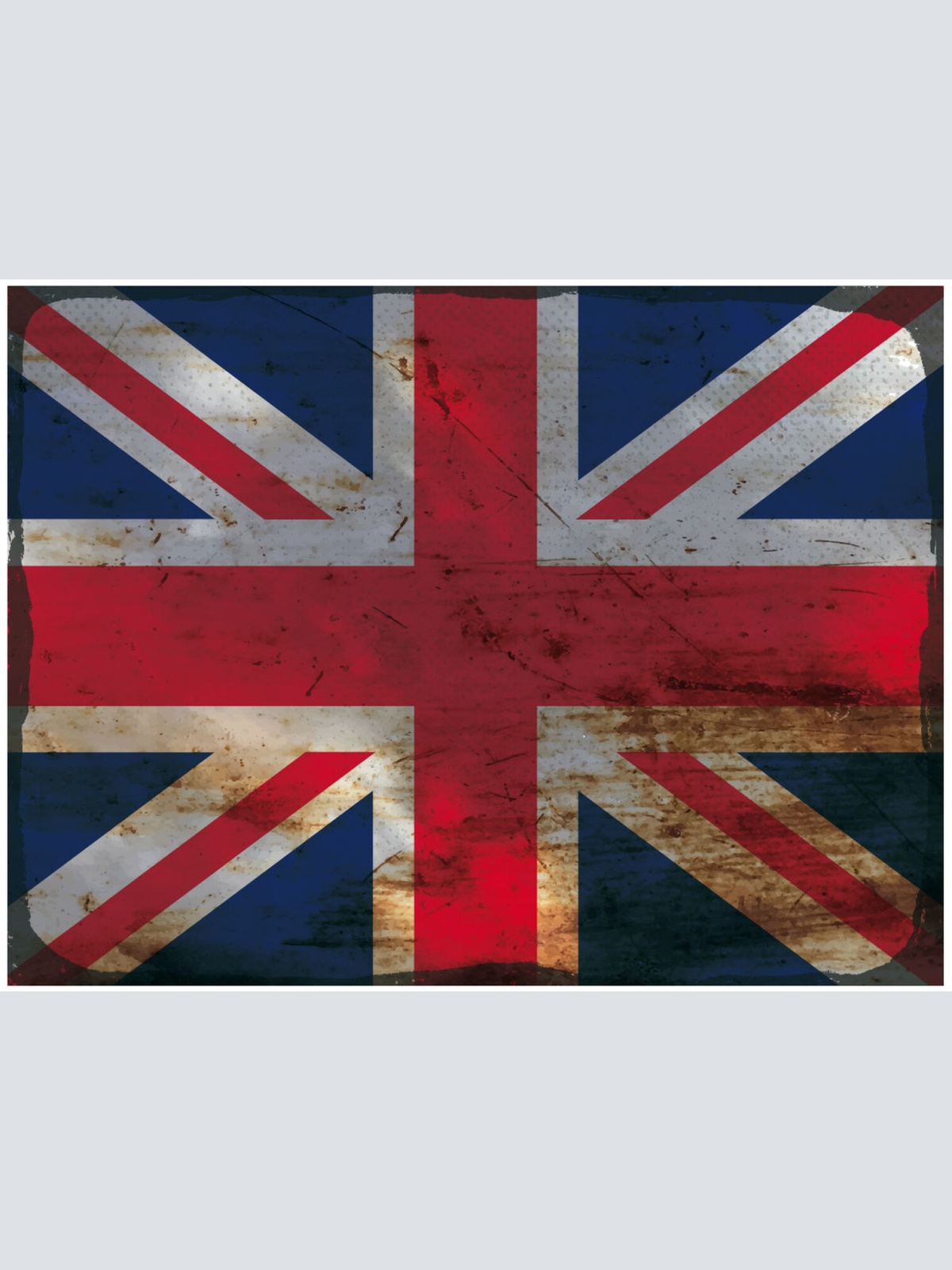 Schild Spruch Nationalflagge Großbritannien JW