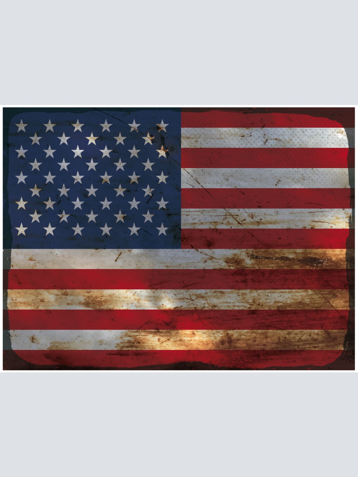 Schild Spruch Nationalflagge Vereinigte Staaten von Amerika JW