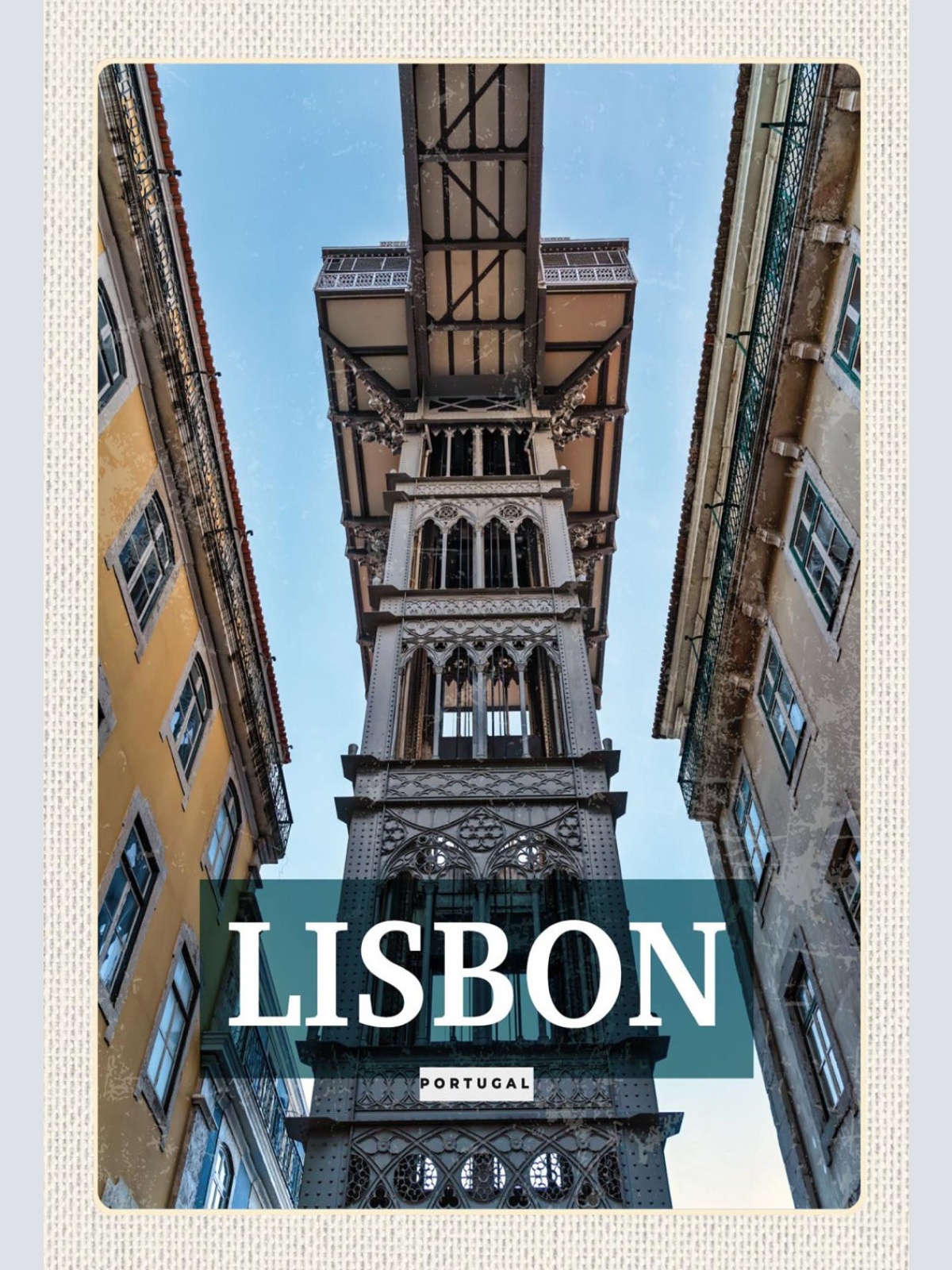 Schild Spruch Lisbon Portugal Lissabon Häuserfront JW